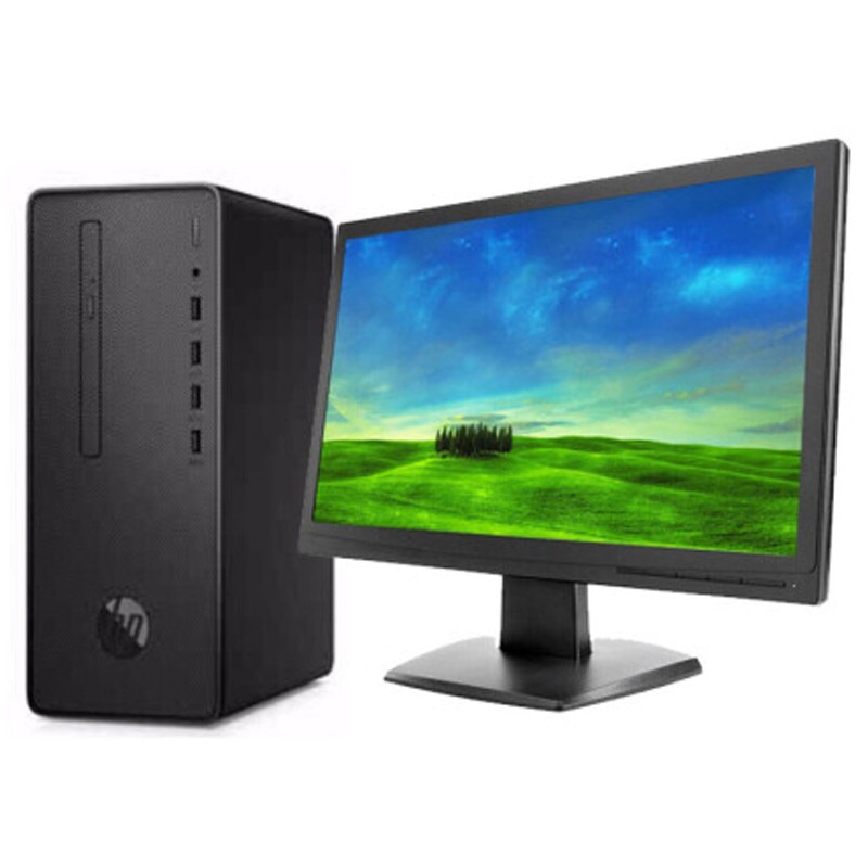 惠普(HP）Desktop Pro G2 MT (I3-8100/4G/1TB/無光驅) 臺式計算機(23.8英寸顯示器)